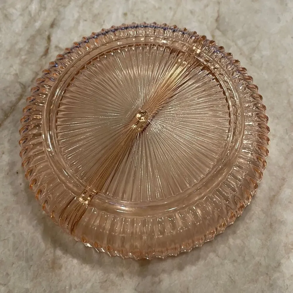 Anchor Hocking Queen Mary Pink divided relish tray